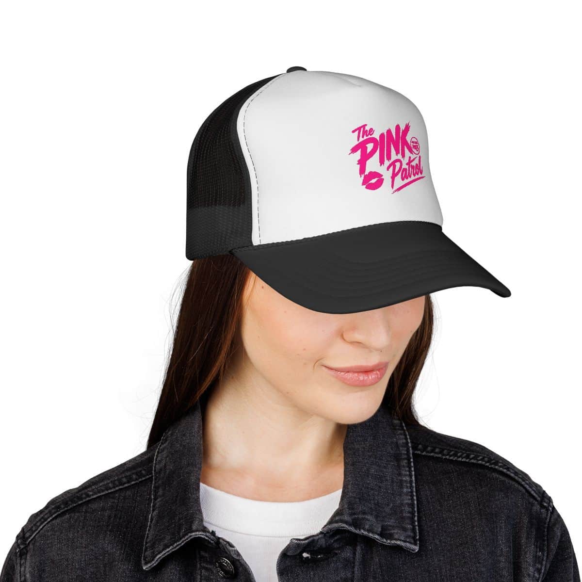 The Pink Patrol Trucker Cap | Retro Script Logo, - Limited Edition PINK Patrol Merch