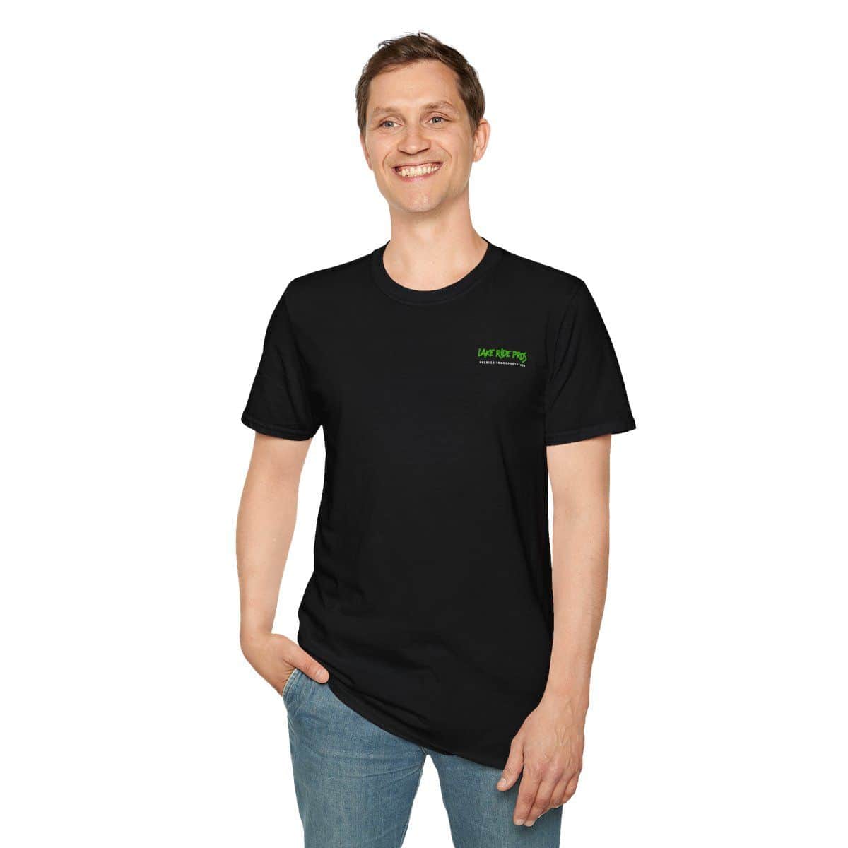 Lake Ride Pros Tee — Minimal Green Logo T-Shirt